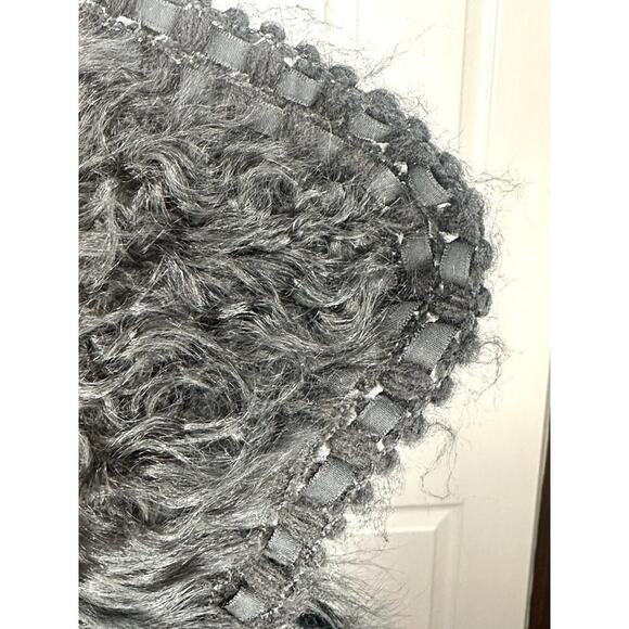 Black Sheep Skin V-Neck Tie Waist Short Jacket Size 42 US S - Picture 5 of 9